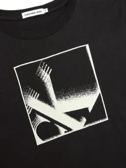 T-shirt con grafica astratta nero