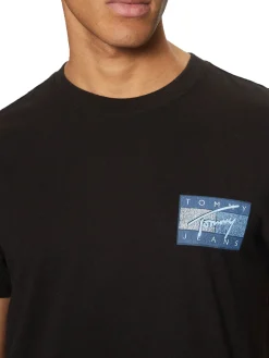 T-shirt con logo tjm rwb flag nero