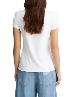 T-shirt con stampa "Tokyo" con strass bianco