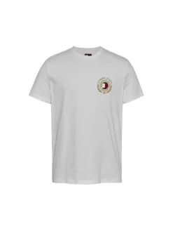 T-shirt Iconica logo crest panna