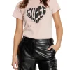 T-shirt Julia Rhinestone rosa