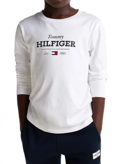 T-shirt kids 1985 Collection a maniche lunghe bianco