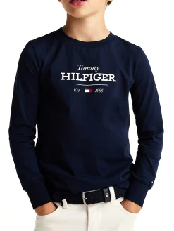 T-shirt kids 1985 Collection a maniche lunghe blu