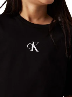 T-shirt kids logo boxy nero