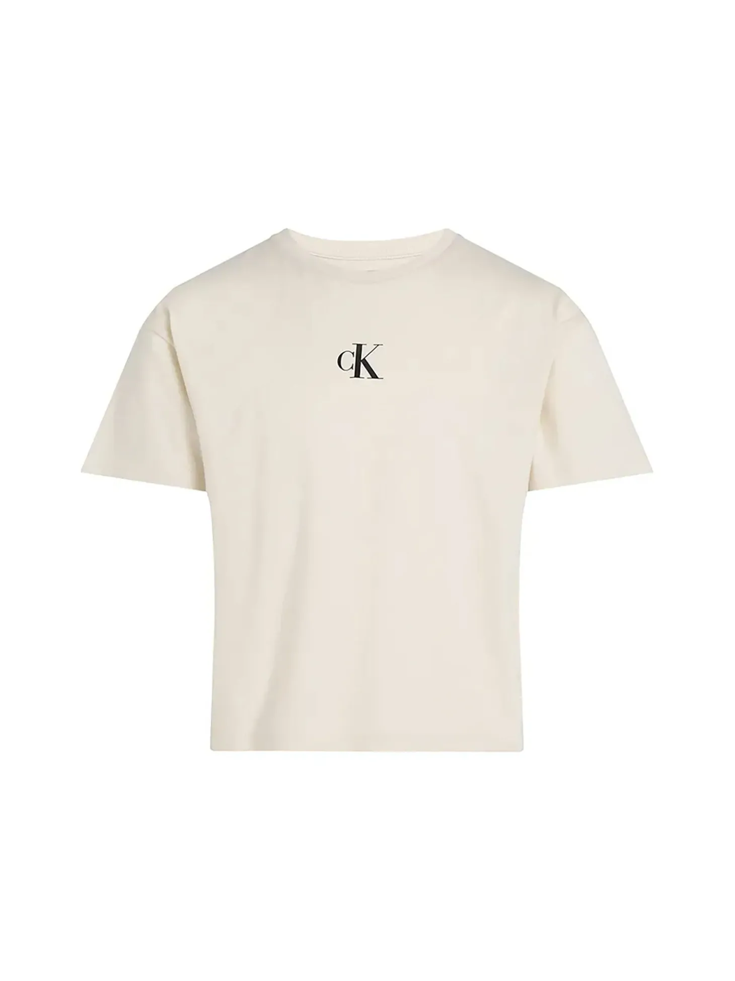 T-shirt kids logo boxy panna