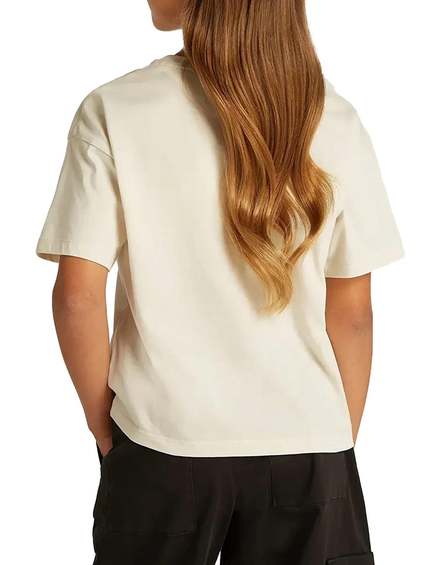 T-shirt kids logo boxy panna