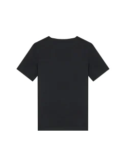 T-shirt kids mini logo badge monogram nero