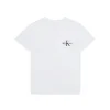 T-shirt kids monologo sul petto bianco