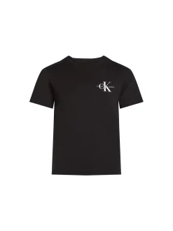 T-shirt kids monologo sul petto nero