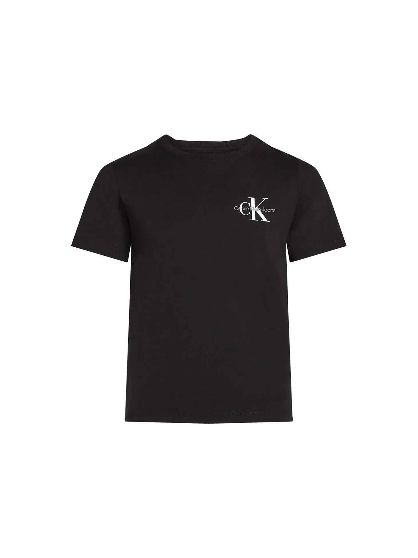 T-shirt kids monologo sul petto nero