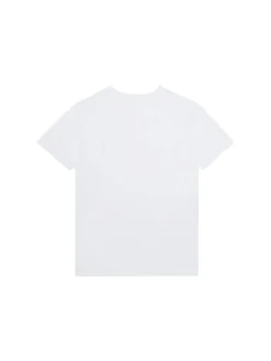 T-shirt kids monologo sul petto bianco