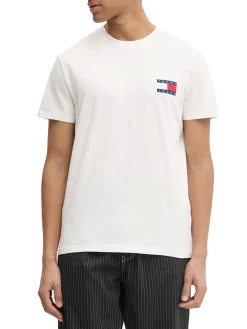 T-shirt logo bandiera heritage bianco