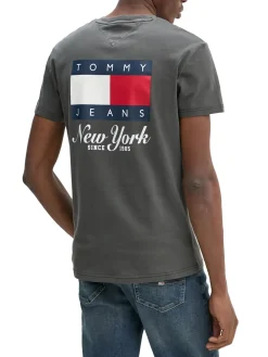 T-shirt logo bandiera heritage antracite