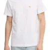 T-shirt logo label regular fit avorio