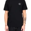 T-shirt manica corta circle logo nero