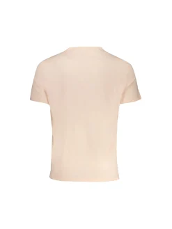 T-shirt manica corta dyed embro salmone