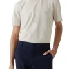 T-shirt manica corta in tessuto tecnico beige