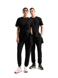 T-shirt manica corta logo embro nero