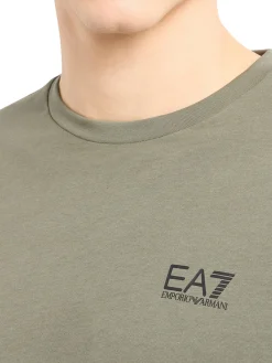 T-shirt manica corta logo jersey verde