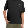 T-shirt manica corta mini triangle patch nero