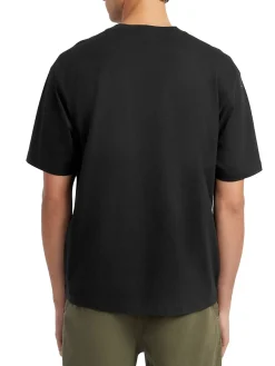 T-shirt manica corta mini triangle patch nero