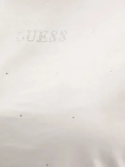 T-shirt manica corta Rhinestone bianco