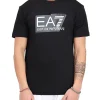 T-shirt manica corta stampa logo nero