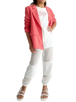 T-shirt manica corta strass bianco
