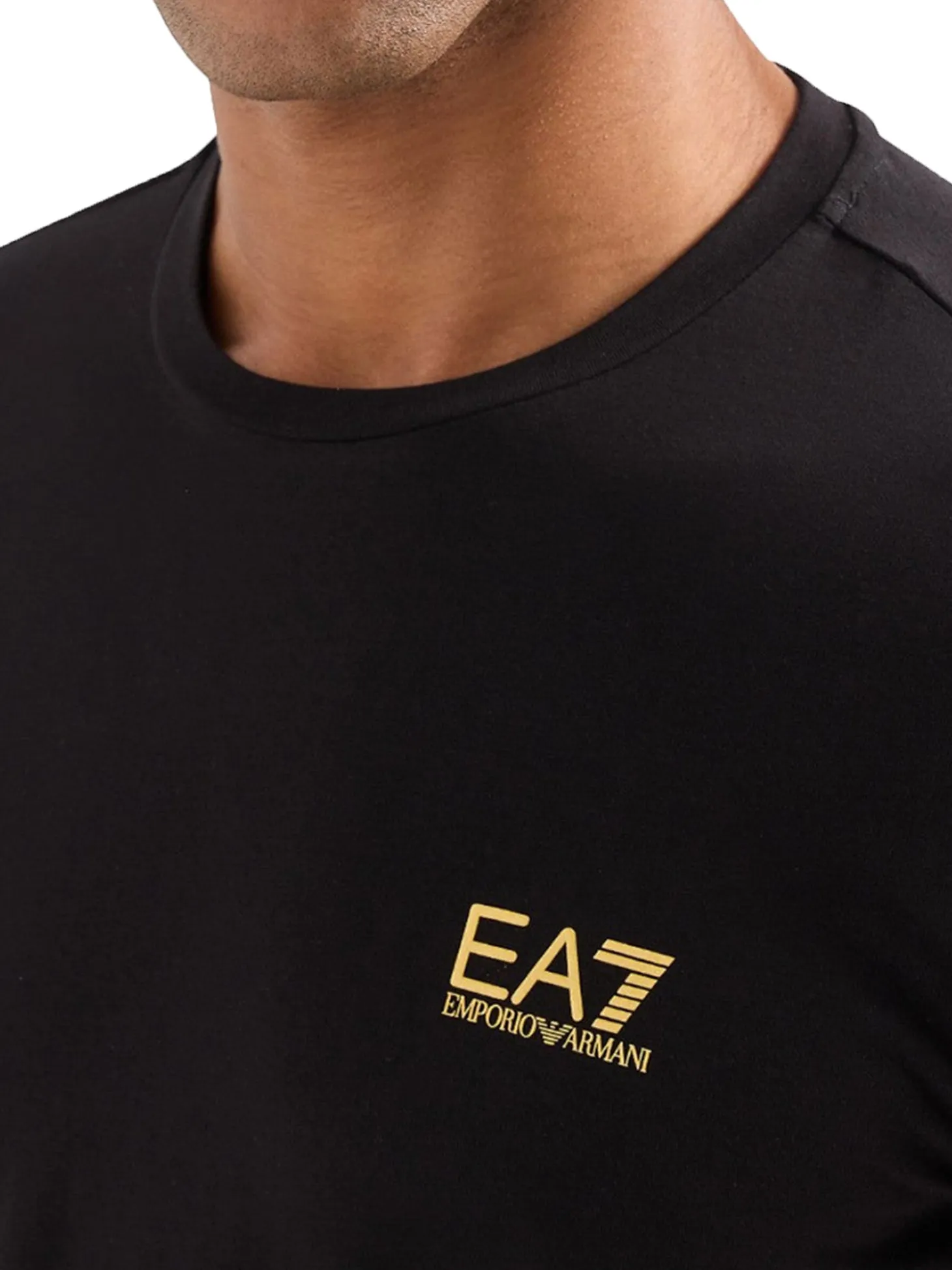 T-shirt manica lunga basic jersey nero