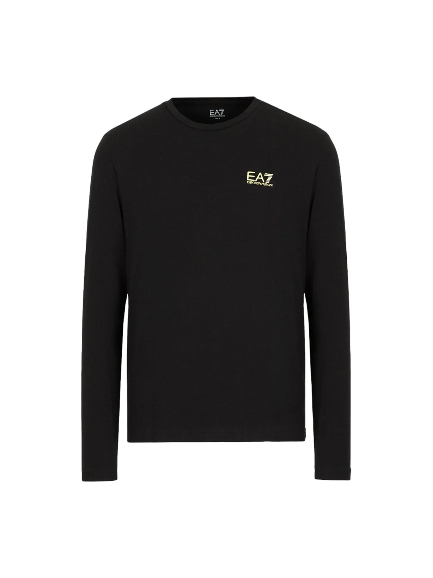 T-shirt manica lunga basic jersey nero