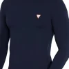 T-shirt manica lunga core jersey blu