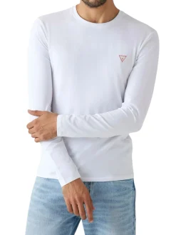 T-shirt manica lunga core jersey bianco