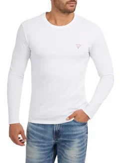 T-shirt manica lunga core jersey bianco