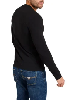 T-shirt manica lunga core jersey nero
