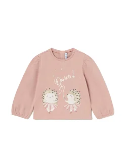 T-shirt manica lunga dance rosa