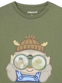 T-shirt manica lunga interattiva verde