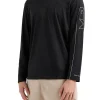 T-shirt manica lunga logo nero