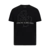 T-shirt maniche corte con stampa logo 4g nero