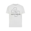 T-shirt maniche corte con stampa logo 4g bianco