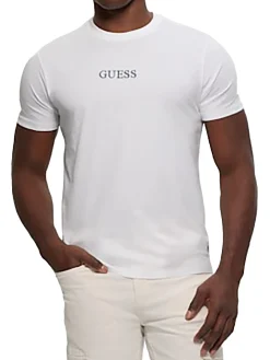 T-shirt maniche corte con stampa posteriore bianco
