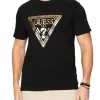 T-shirt maniche corte con logo triangolo nero