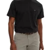 T-shirt maniche corte con tasca e piccolo logo nero