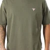 T-shirt maniche corte con mini triangolo verde militare
