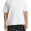 T-shirt maniche corte con mini triangolo bianco