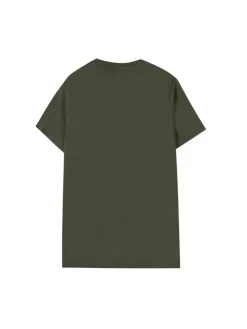 T-shirt maniche corte con logo in cotone verde
