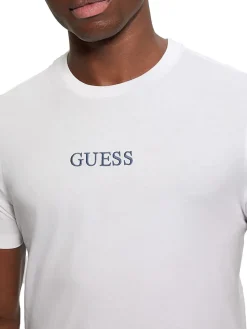 T-shirt maniche corte con stampa posteriore bianco