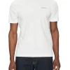 T-shirt maniche corte cp-linear box logo bianco
