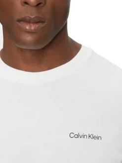 T-shirt maniche corte cp-linear box logo bianco