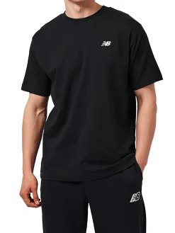 T-shirt maniche corto logo sul petto nero