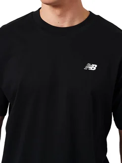 T-shirt maniche corto logo sul petto nero